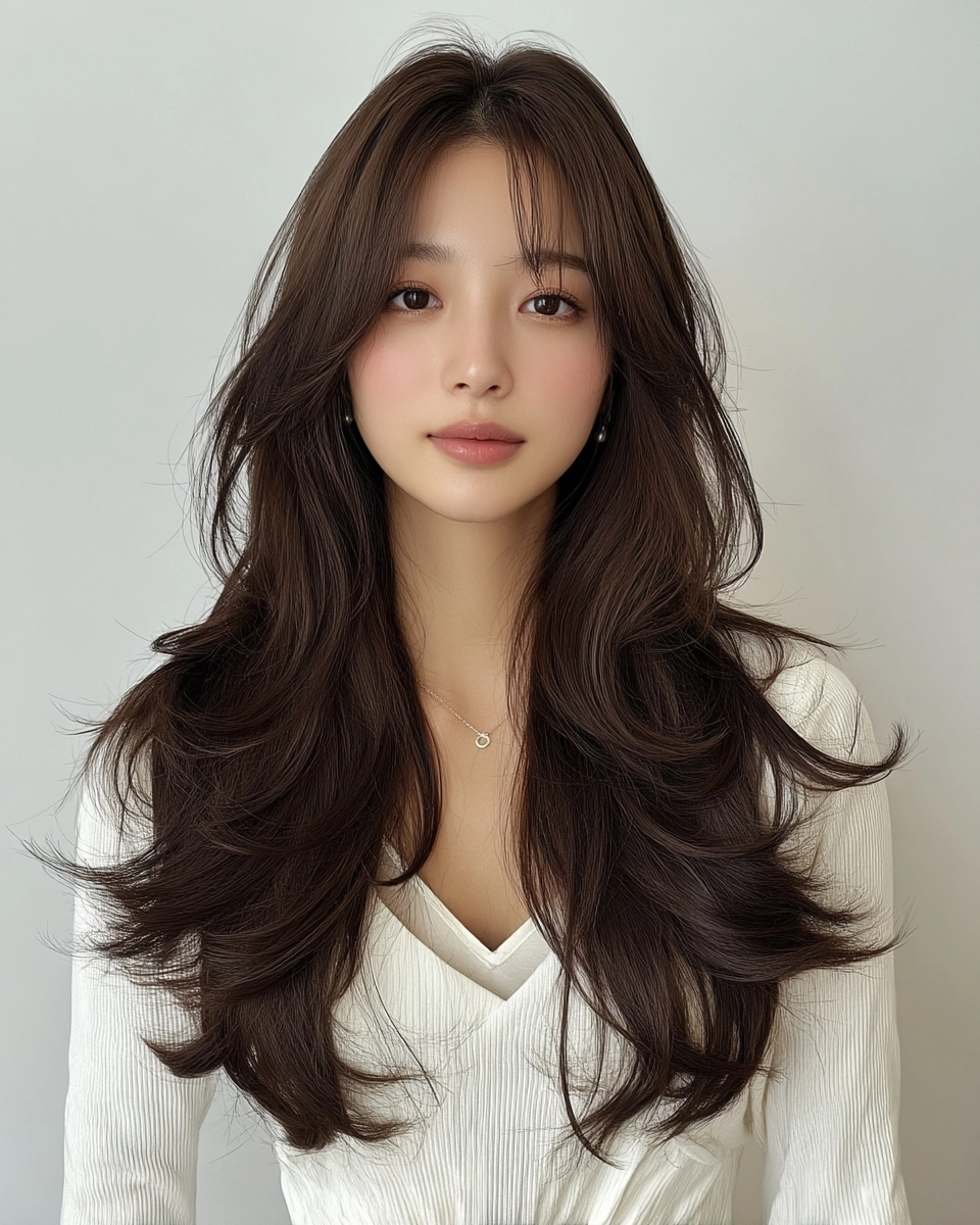 8 Stylish Soft Wave Perms Korea 2026 | Korea Hair Salon 8 soft wave perm Korea 2026 - Style 5 at Korea Hair Salon Seoul