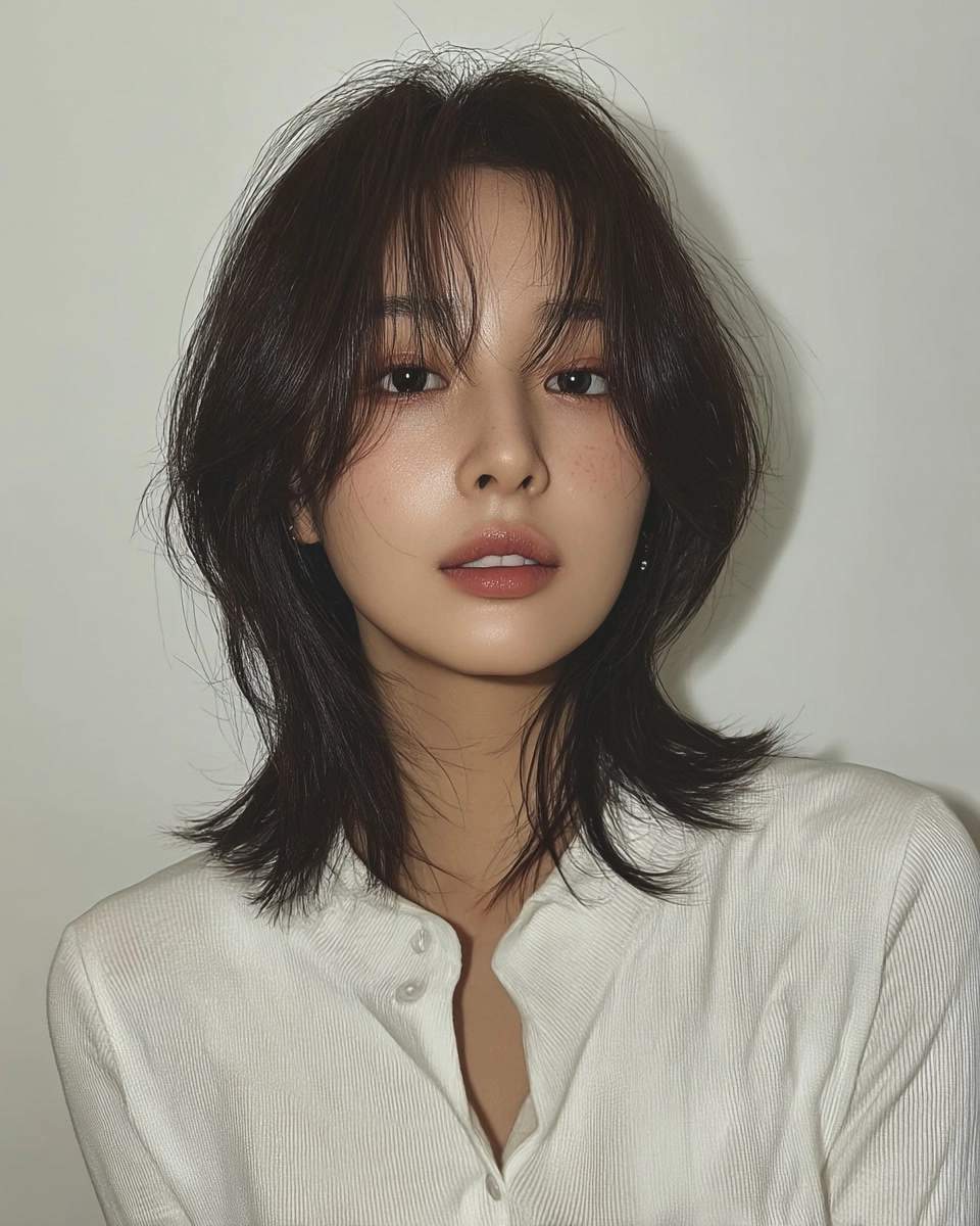 8 Stylish Soft Wave Perms Korea 2026 | Korea Hair Salon 11 soft wave perm Korea 2026 - Style 8 at Korea Hair Salon Seoul