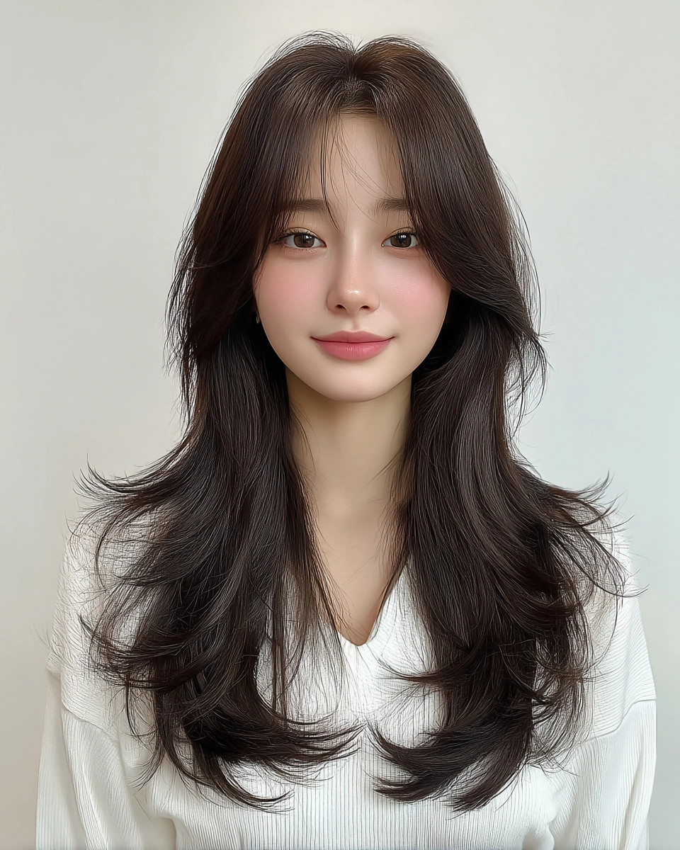 8 Trending Layered Korean Hairstyles 2026 | Korea Hair Salon 7 trending layered Korean hairstyles 2026 - Style 4 at Korea Hair Salon Seoul