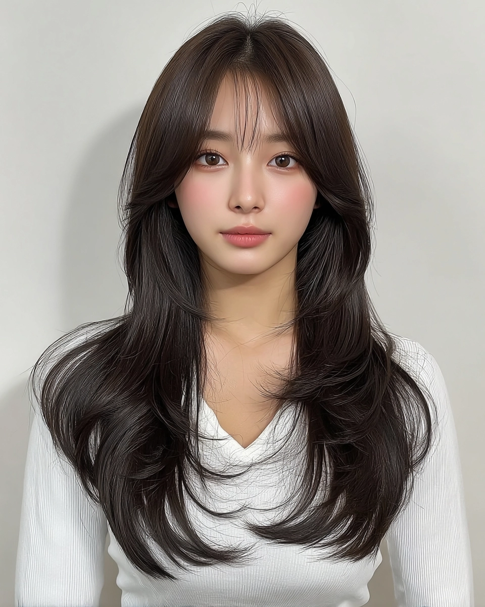 8 Trending Layered Korean Hairstyles 2026 | Korea Hair Salon 8 trending layered Korean hairstyles 2026 - Style 5 at Korea Hair Salon Seoul