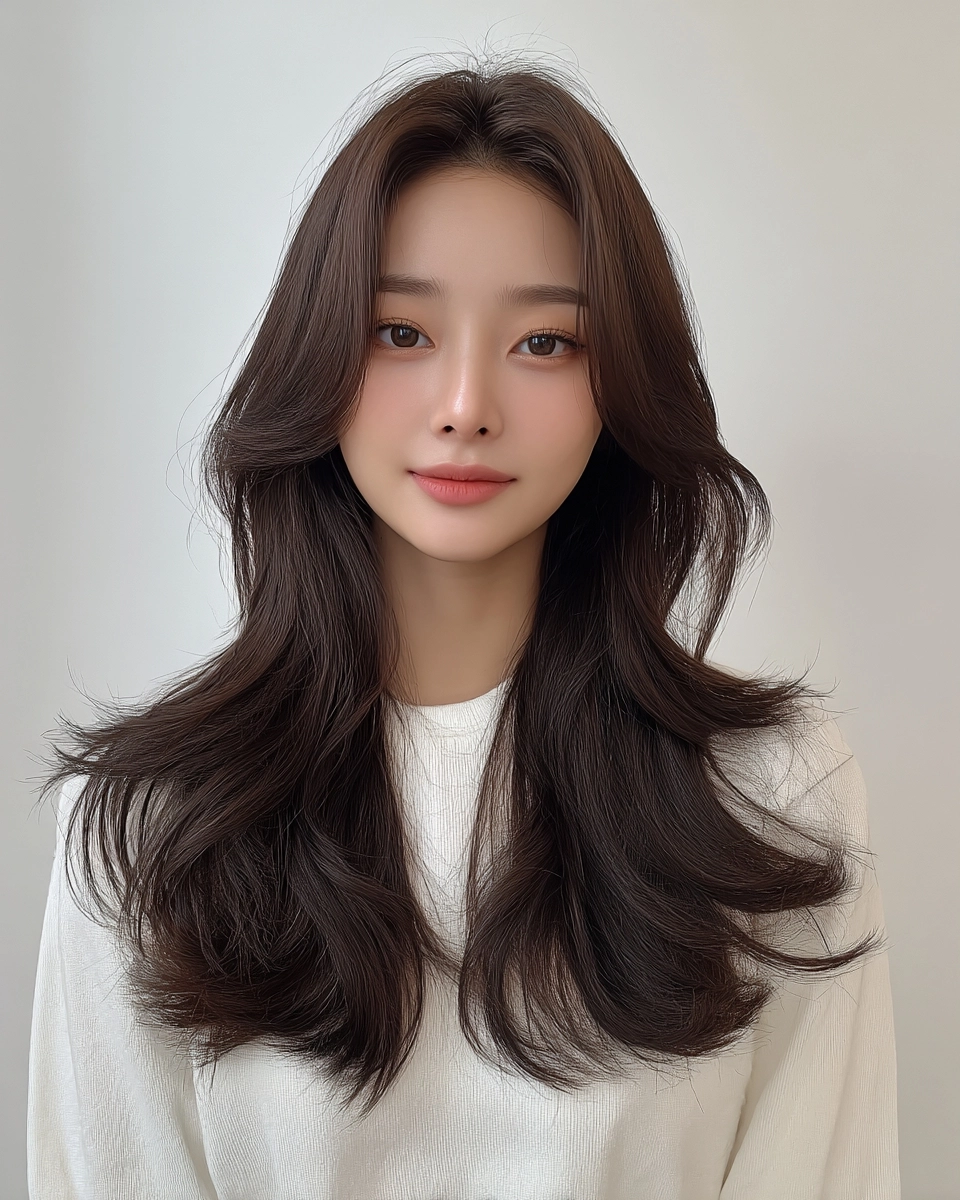 8 Trendy Layered Cuts for Spring 2026 | Korea Hair Salon 3 layered cuts spring 2026 - Style 1 at Korea Hair Salon Seoul