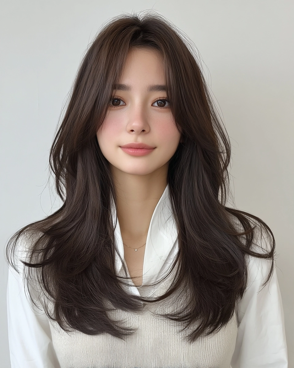 8 Trendy Layered Cuts for Spring 2026 | Korea Hair Salon 8 layered cuts spring 2026 - Style 5 at Korea Hair Salon Seoul