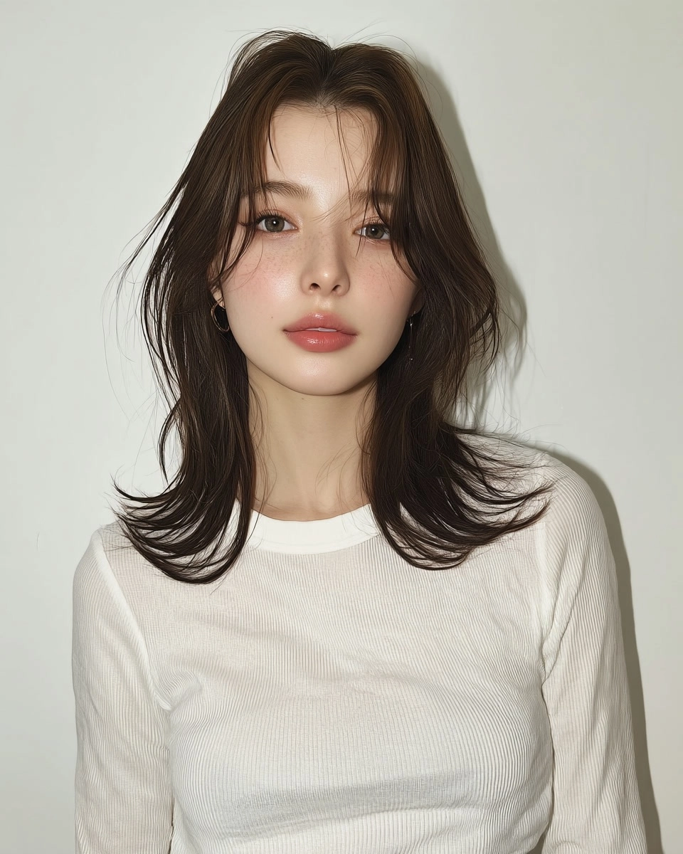 8 Trendy Soft Wave Perms 2026 | Korea Hair Salon 9 soft wave perm Korea 2026 - Style 6 at Korea Hair Salon Seoul