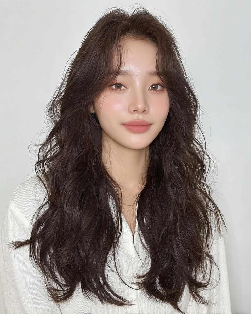 8 Trendy Soft Wave Perms 2026 | Korea Hair Salon 10 soft wave perm Korea 2026 - Style 7 at Korea Hair Salon Seoul