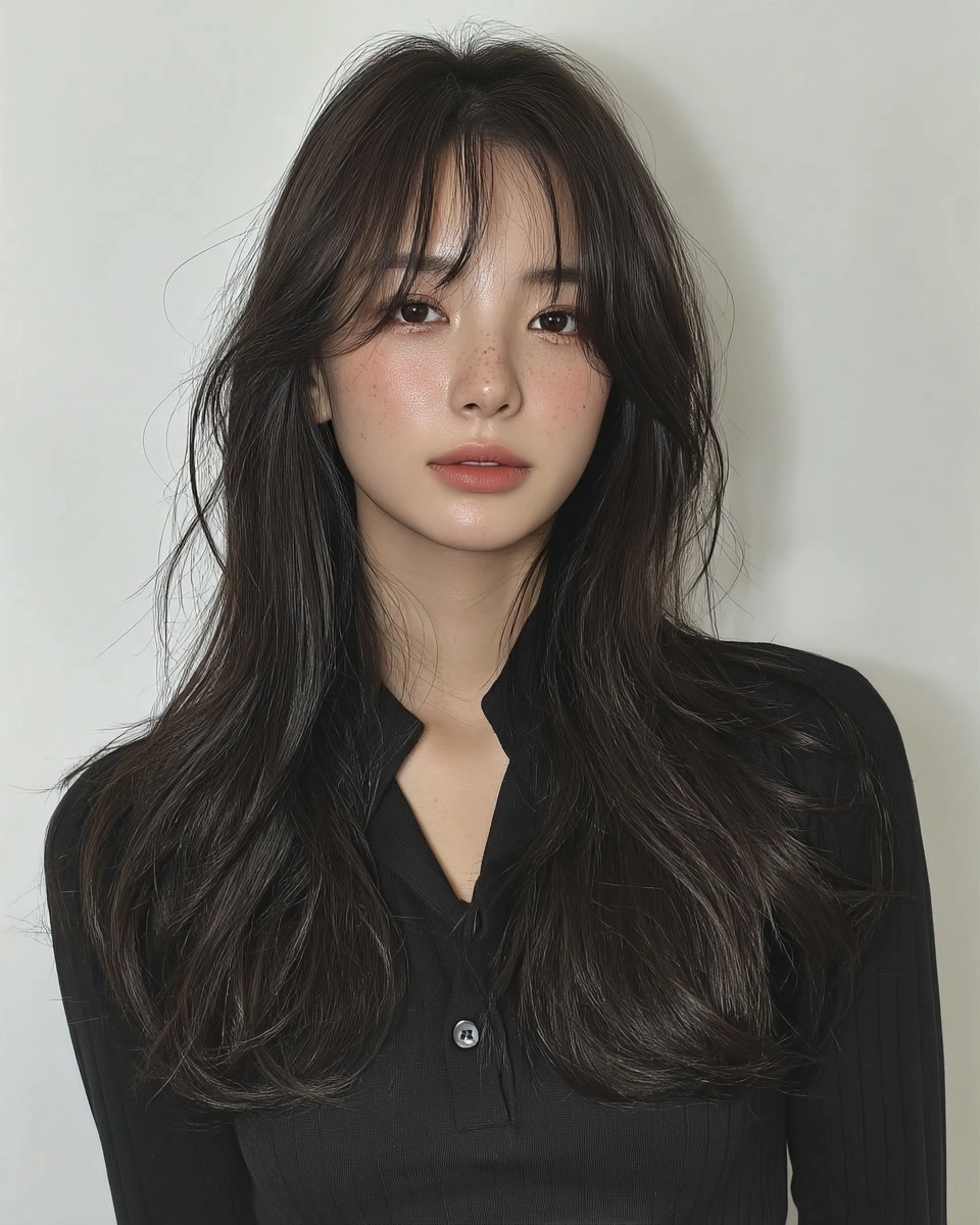 8 Trendy Wavy Layers Seoul 2026 | Korea Hair Salon 4 trendy wavy layers Seoul 2026 - Style 2 at Korea Hair Salon Seoul