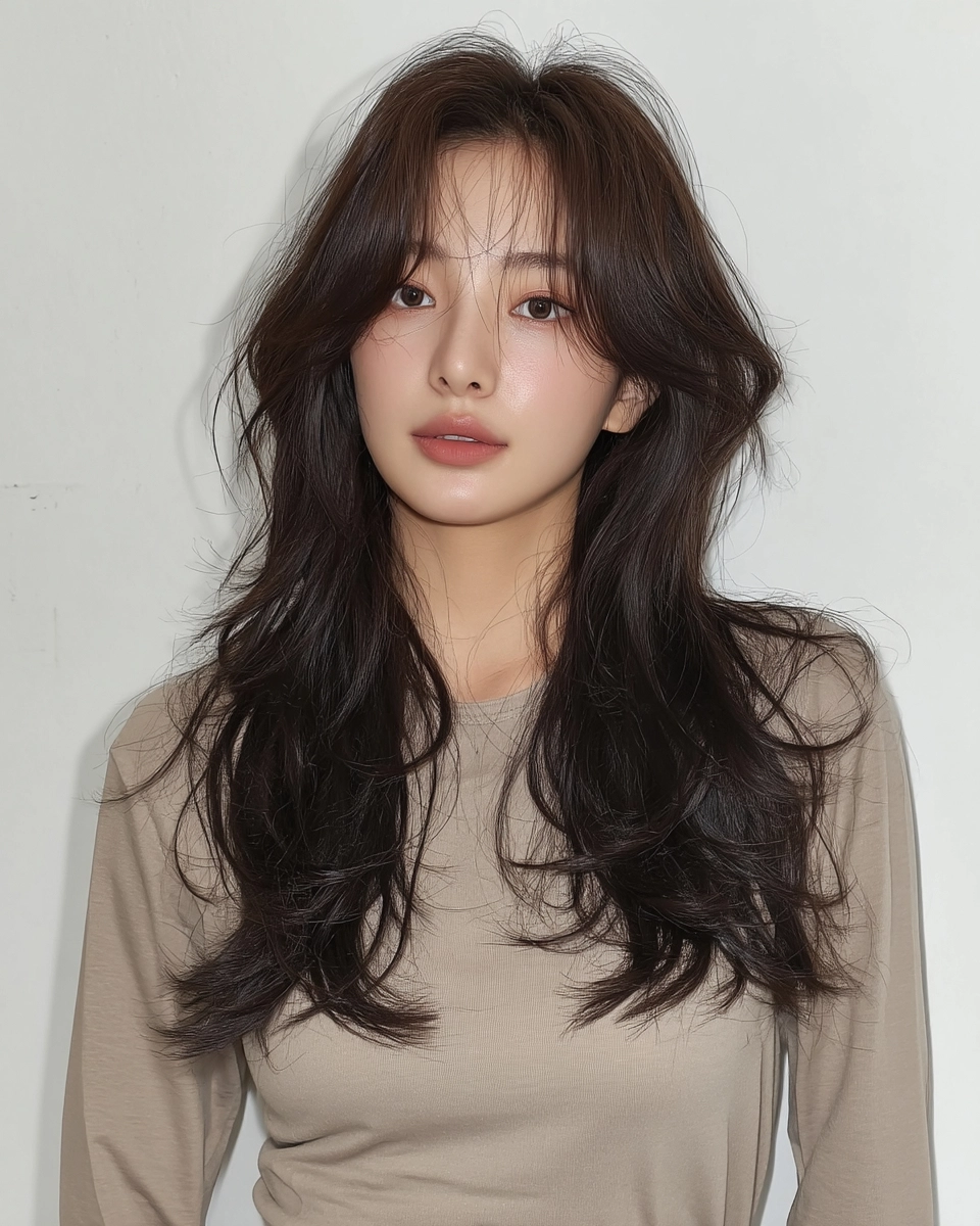 8 Voluminous Layered Hairstyles Seoul | Korea Hair Salon 7 voluminous layered hairstyles Seoul - Style 4 at Korea Hair Salon Seoul
