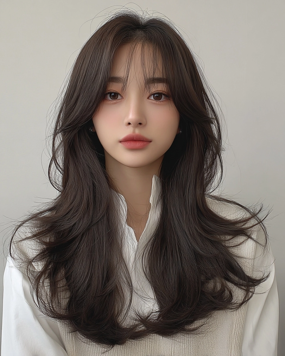 8 Voluminous Layered Hairstyles Seoul | Korea Hair Salon 10 voluminous layered hairstyles Seoul - Style 7 at Korea Hair Salon Seoul