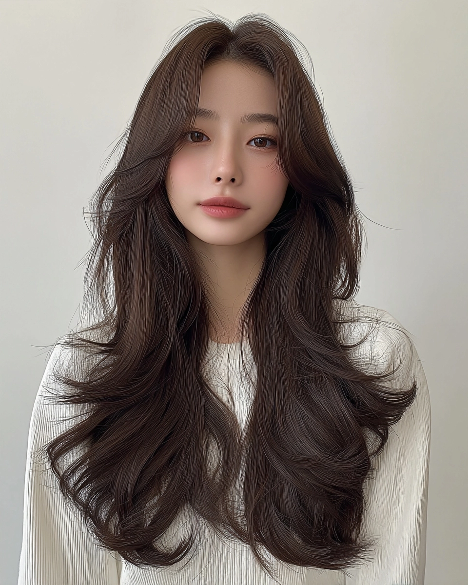 8 Voluminous Layered Styles for 2026 | Korea Hair Salon 8 voluminous layered styles 2026 - Style 5 at Korea Hair Salon Seoul