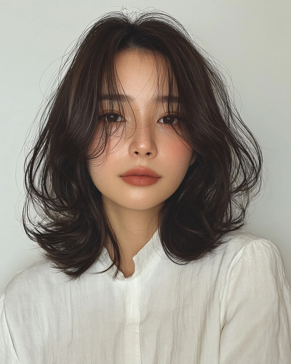 8 Voluminous Layered Styles Seoul | Korea Hair Salon 5 voluminous layered styles Seoul - Style 3 at Korea Hair Salon Seoul
