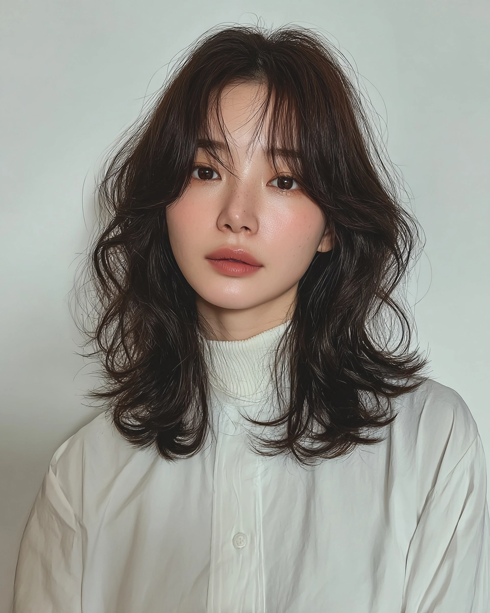 8 Voluminous Layered Styles Seoul | Korea Hair Salon 5 voluminous layered styles Seoul - Style 3 at Korea Hair Salon Seoul