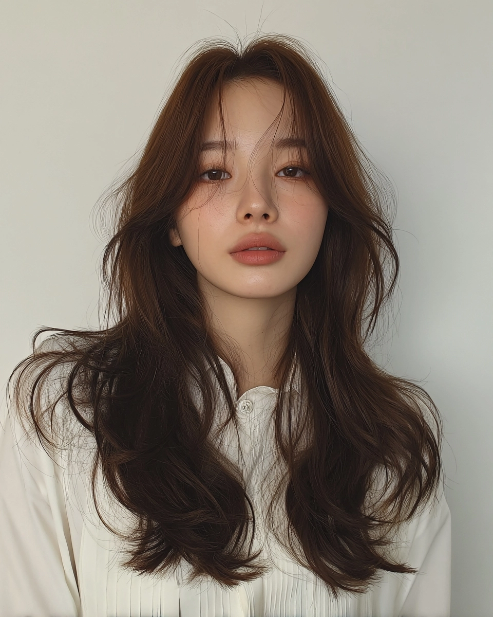 8 Voluminous Layered Styles Seoul | Korea Hair Salon 7 voluminous layered styles Seoul - Style 4 at Korea Hair Salon Seoul