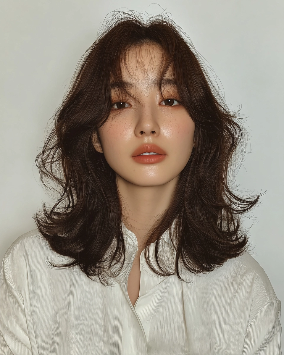 8 Voluminous Layered Styles Seoul | Korea Hair Salon 10 voluminous layered styles Seoul - Style 7 at Korea Hair Salon Seoul