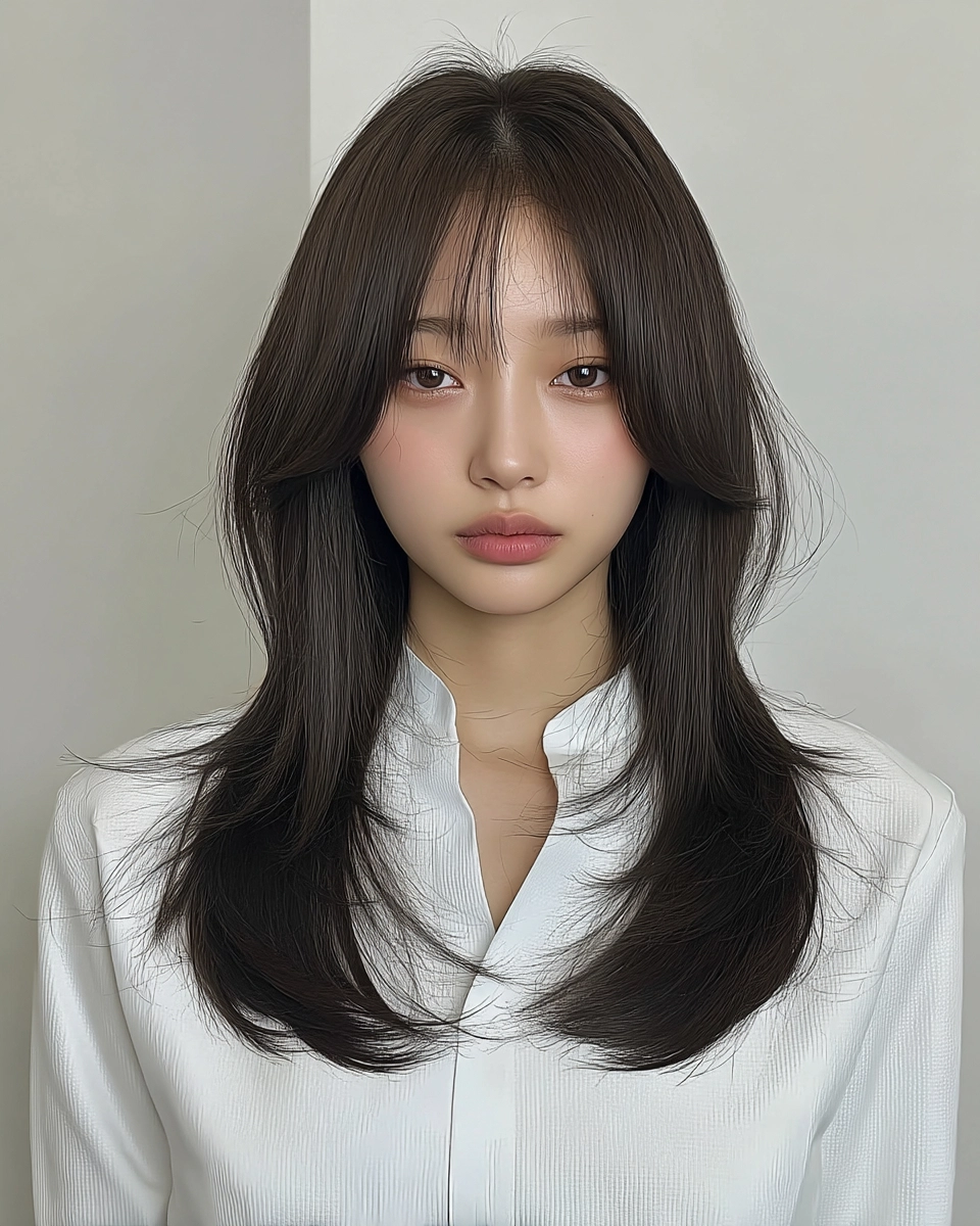8 Voluminous Layered Styles Seoul | Korea Hair Salon 10 voluminous layered styles Seoul - Style 7 at Korea Hair Salon Seoul