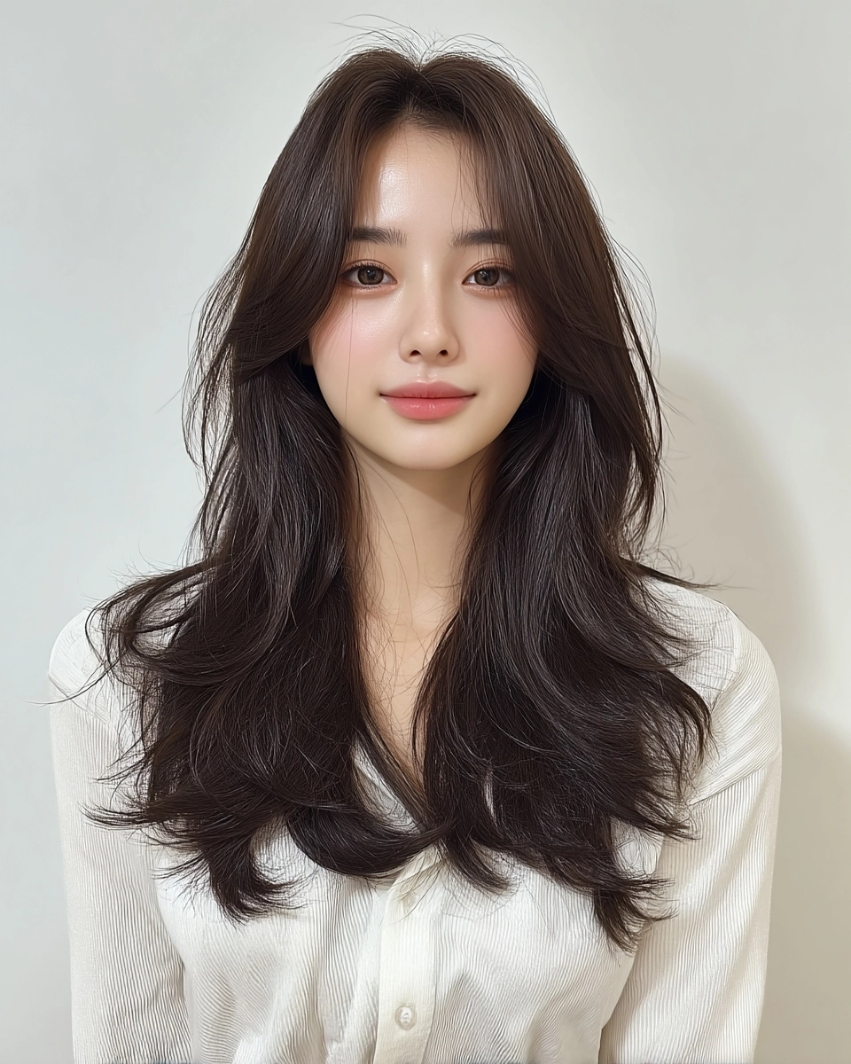 8 Voluminous Layered Styles Seoul | Korea Hair Salon 11 voluminous layered styles Seoul - Style 8 at Korea Hair Salon Seoul