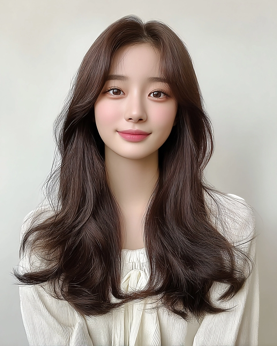 8 Voluminous Waves 2026 | Korea Hair Salon 3 voluminous waves 2026 - Style 1 at Korea Hair Salon Seoul