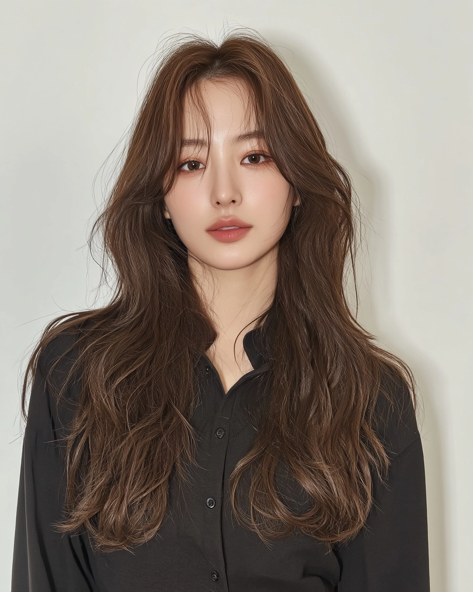 8 Voluminous Waves 2026 | Korea Hair Salon 5 voluminous waves 2026 - Style 3 at Korea Hair Salon Seoul