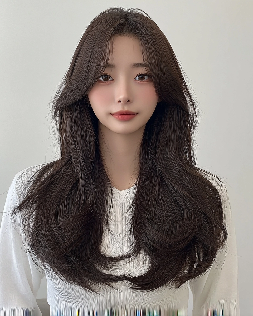 8 Wavy Layered Styles 2026 | Korea Hair Salon 3 wavy layered styles 2026 - Style 1 at Korea Hair Salon Seoul