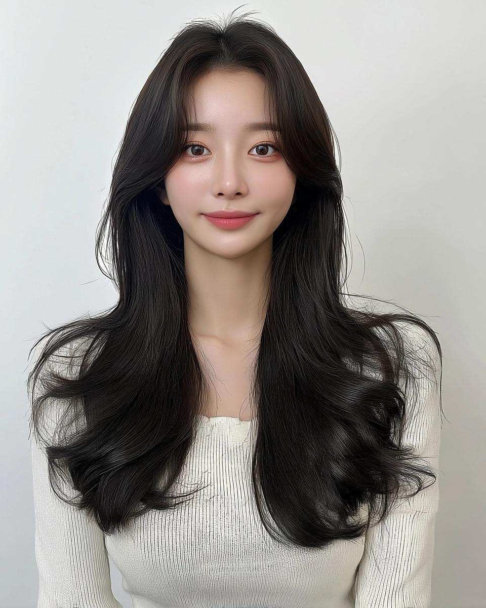 8 Wavy Layered Styles 2026 | Korea Hair Salon 11 wavy layered styles 2026 - Style 8 at Korea Hair Salon Seoul