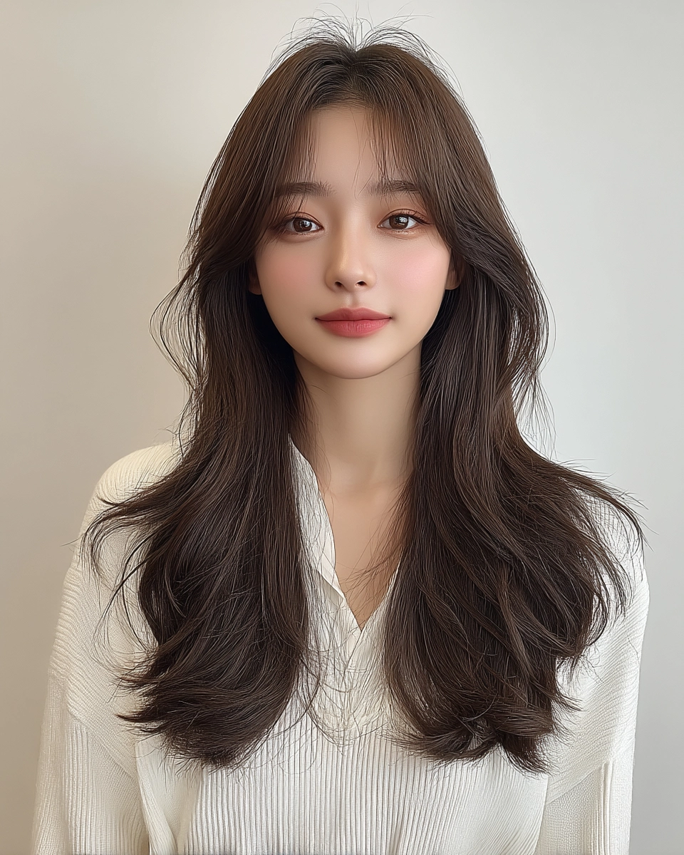 8 Winter Wavy Styles 2026 | Korea Hair Salon 5 winter wavy styles 2026 - Style 3 at Korea Hair Salon Seoul
