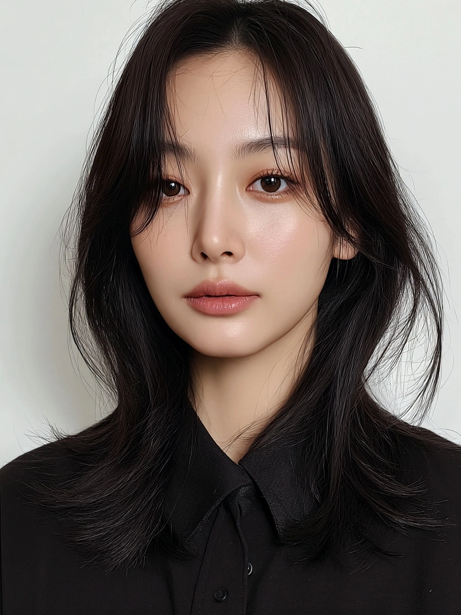 8 Beautiful Soft Wave Perms Korea 2026 | Korea Hair Salon 9 soft wave perm Korea 2026 - Style 6 at Korea Hair Salon Seoul