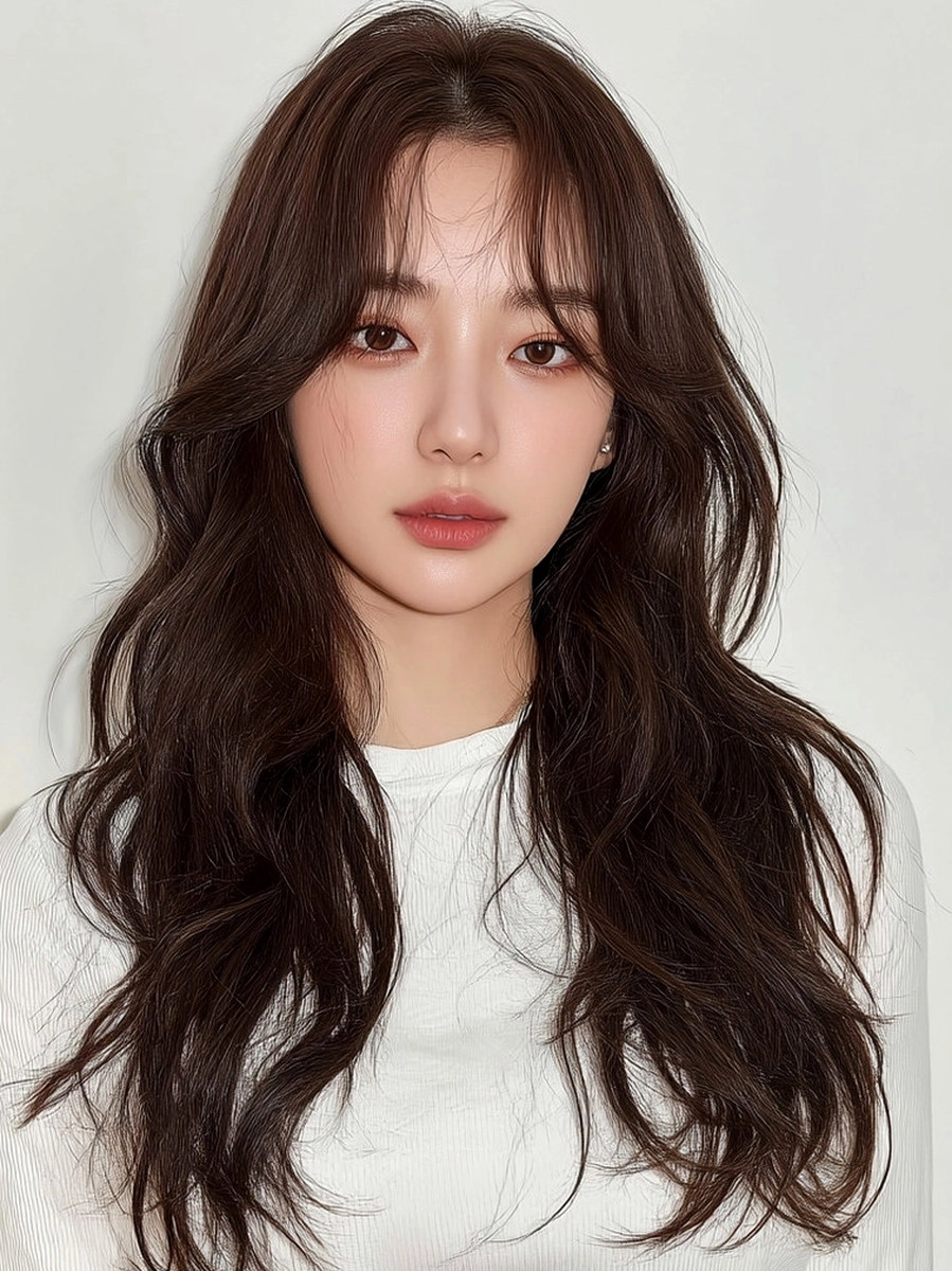 8 Best Face-Framing Layers Seoul 2026 | Korea Hair Salon 3 face-framing layers Seoul 2026 - Style 1 at Korea Hair Salon Seoul
