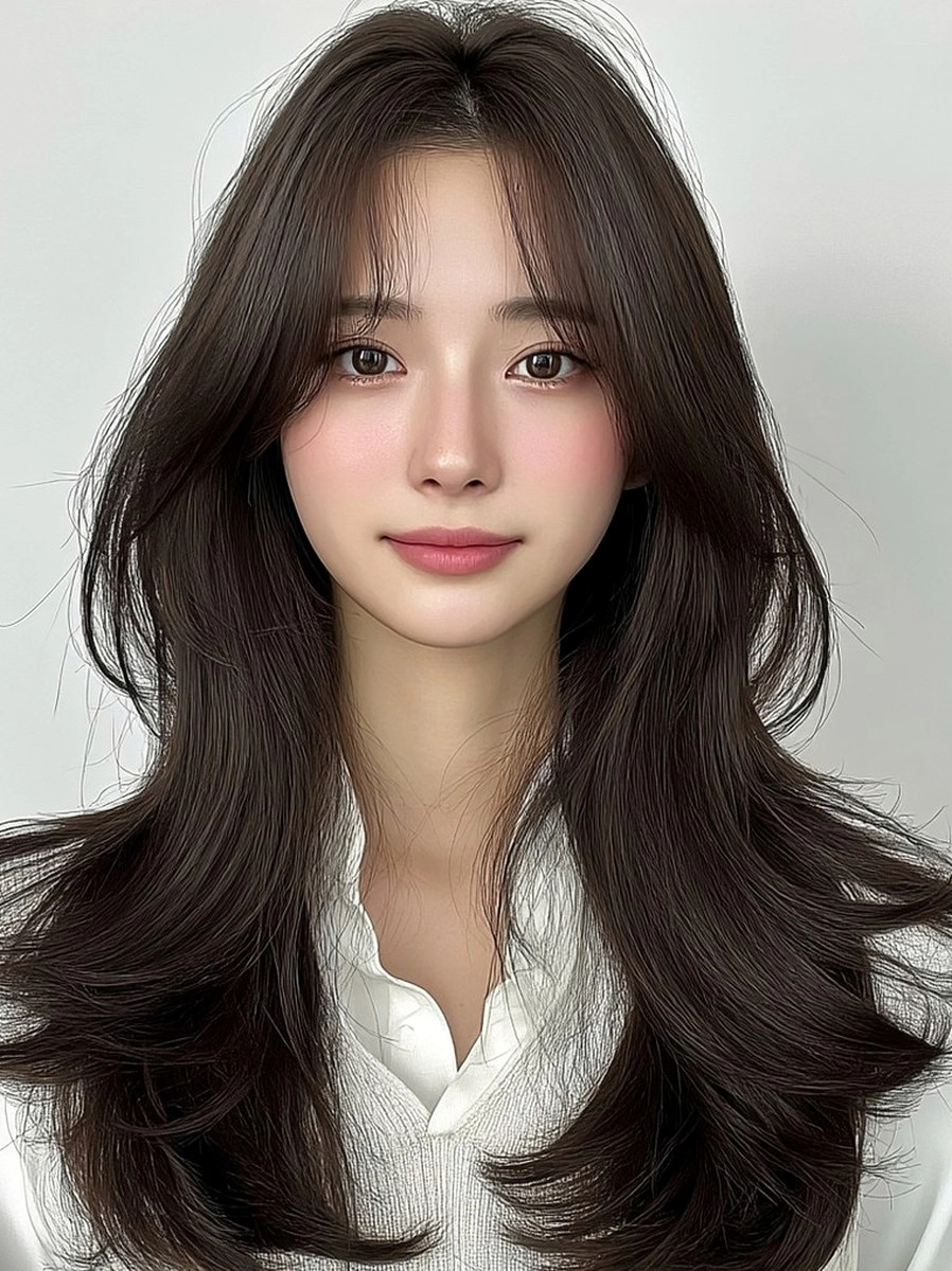 8 Best Face-Framing Layers Seoul 2026 | Korea Hair Salon 4 face-framing layers Seoul 2026 - Style 2 at Korea Hair Salon Seoul