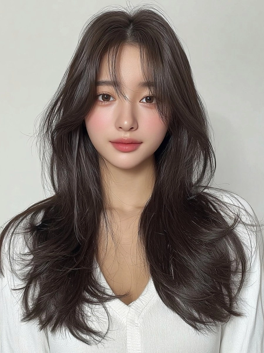 8 Best Face-Framing Layers Seoul 2026 | Korea Hair Salon 7 face-framing layers Seoul 2026 - Style 4 at Korea Hair Salon Seoul