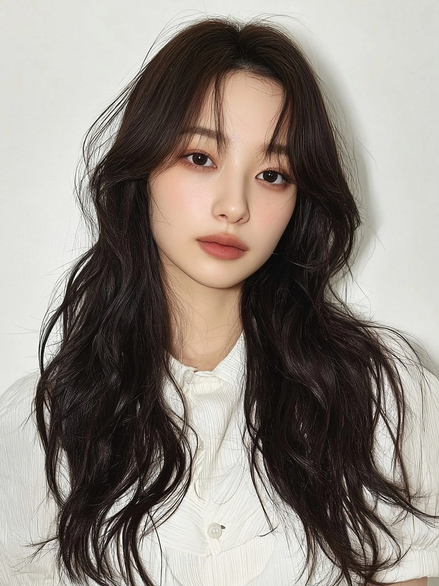 8 Best Hairstyles for Long Face 2026 | Korea Hair Salon 4 hairstyles for long face 2026 - Style 2 at Korea Hair Salon Seoul