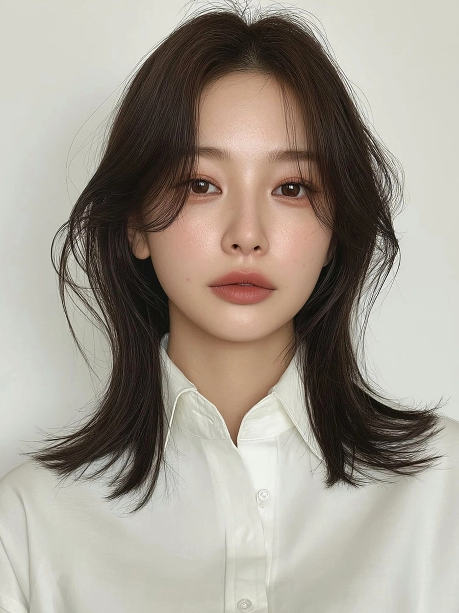 8 Best Hairstyles for Long Face 2026 | Korea Hair Salon 5 hairstyles for long face 2026 - Style 3 at Korea Hair Salon Seoul