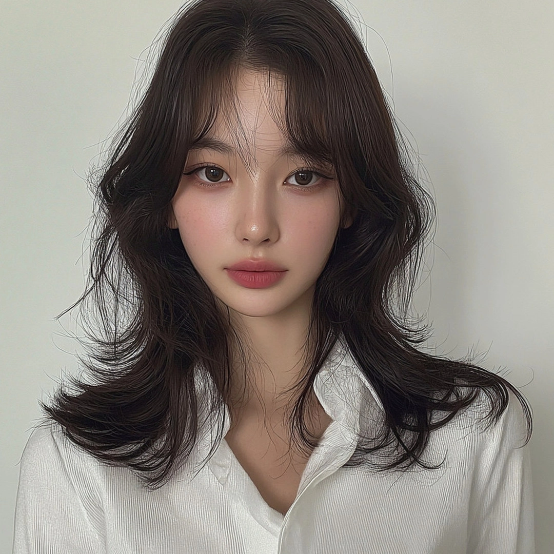 8 Best Hairstyles for Round Faces 2026 | Seoul Hair Salon 3 hairstyles for round faces 2026 - Style 1 at Korea Hair Salon Seoul