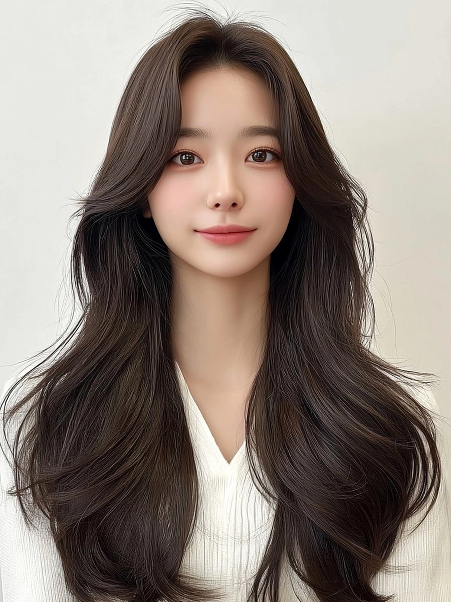8 Chic Korean Layered Cuts 2026 | Korea Hair Salon 8 chic Korean layered cuts 2026 - Style 5 at Korea Hair Salon Seoul
