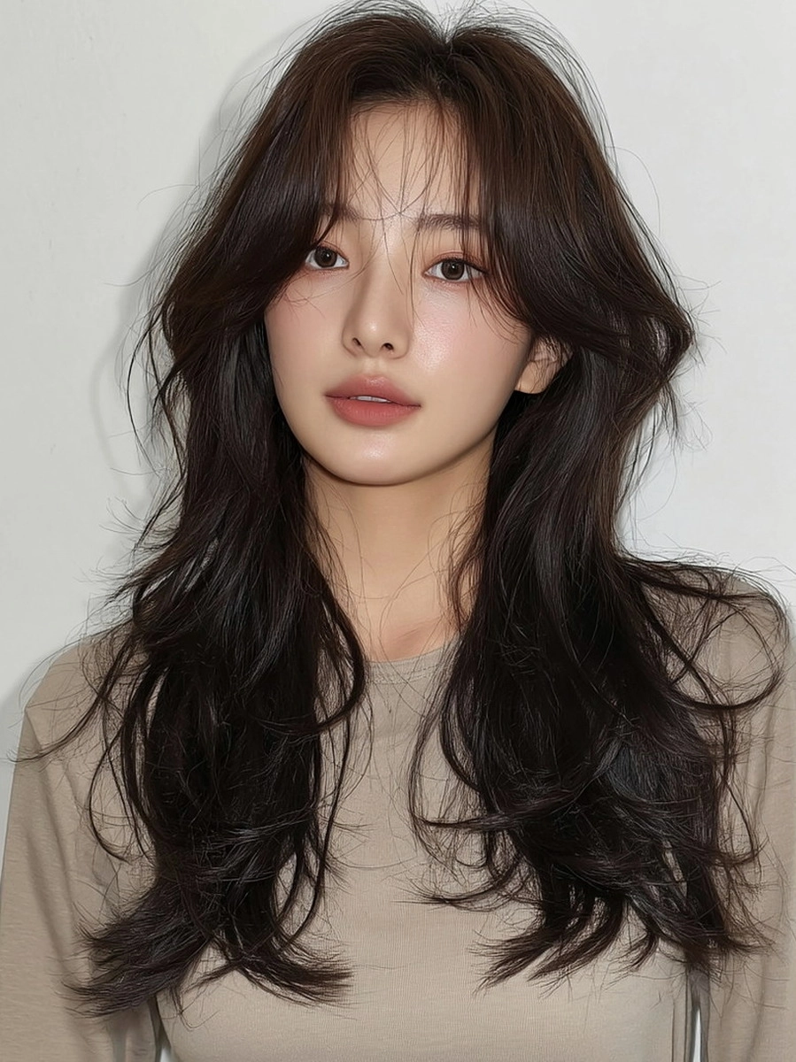 8 Chic Korean Layered Cuts 2026 | Korea Hair Salon 9 chic Korean layered cuts 2026 - Style 6 at Korea Hair Salon Seoul