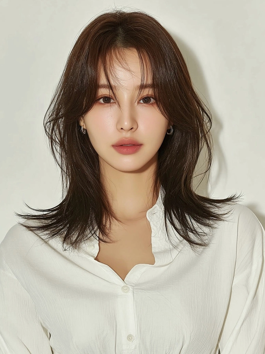 8 Chic Layered Cuts for 2026 | Korea Hair Salon 8 chic layered cuts 2026 - Style 5 at Korea Hair Salon Seoul