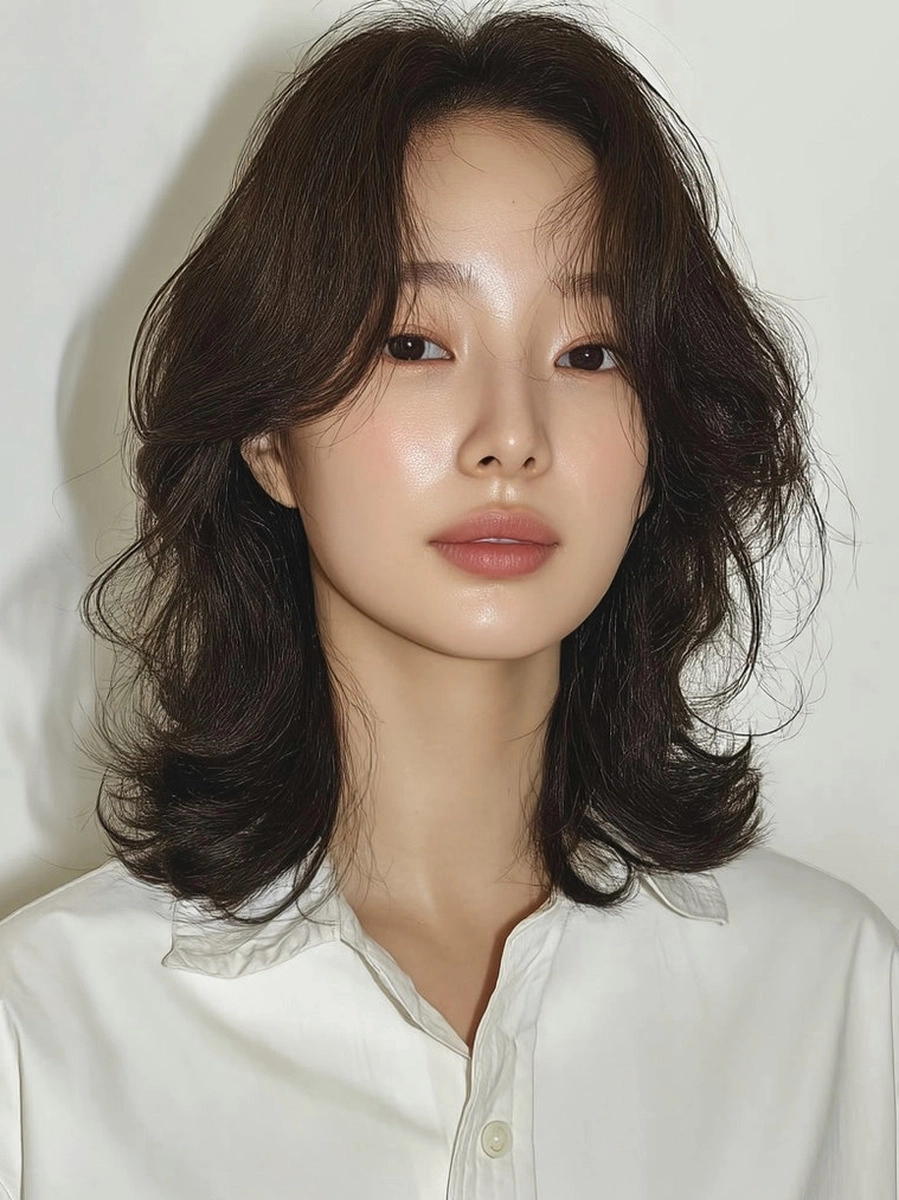 8 Chic Soft Wave Perm Styles 2026 | Korea Hair Salon 4 soft wave perm Korea 2026 - Style 2 at Korea Hair Salon Seoul