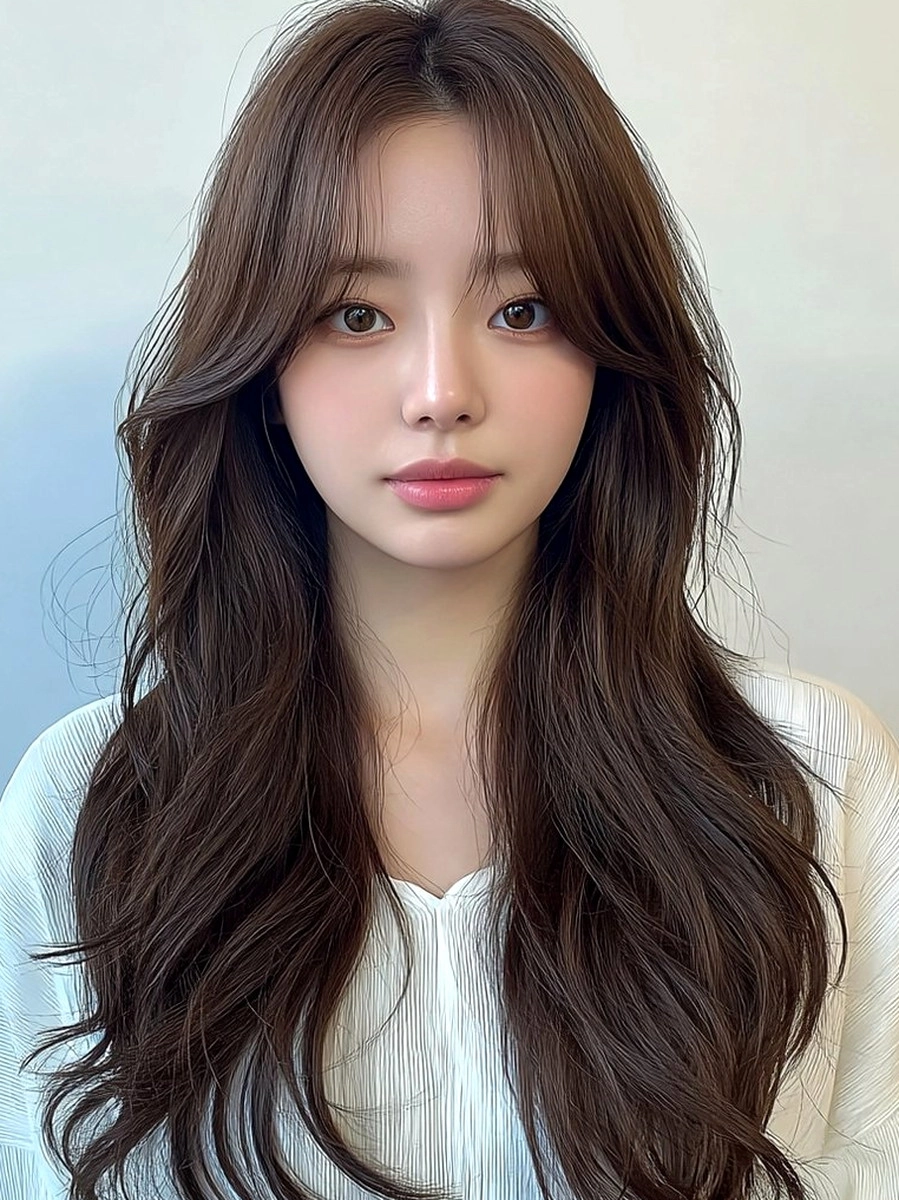 8 Chic Soft Wave Perms Korea | Korea Hair Salon 4 chic soft wave perm Korea - Style 2 at Korea Hair Salon Seoul