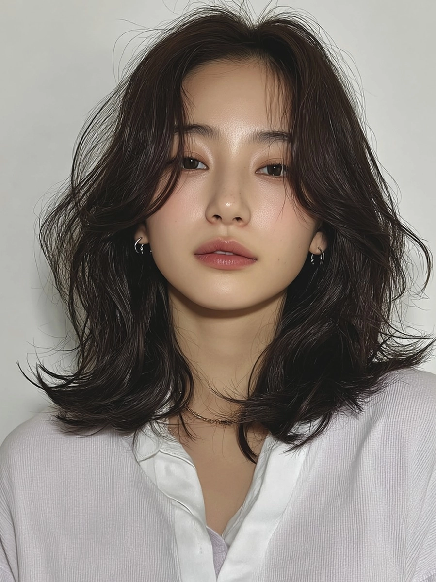 8 Chic Soft Wave Perms Korea | Korea Hair Salon 5 chic soft wave perm Korea - Style 3 at Korea Hair Salon Seoul