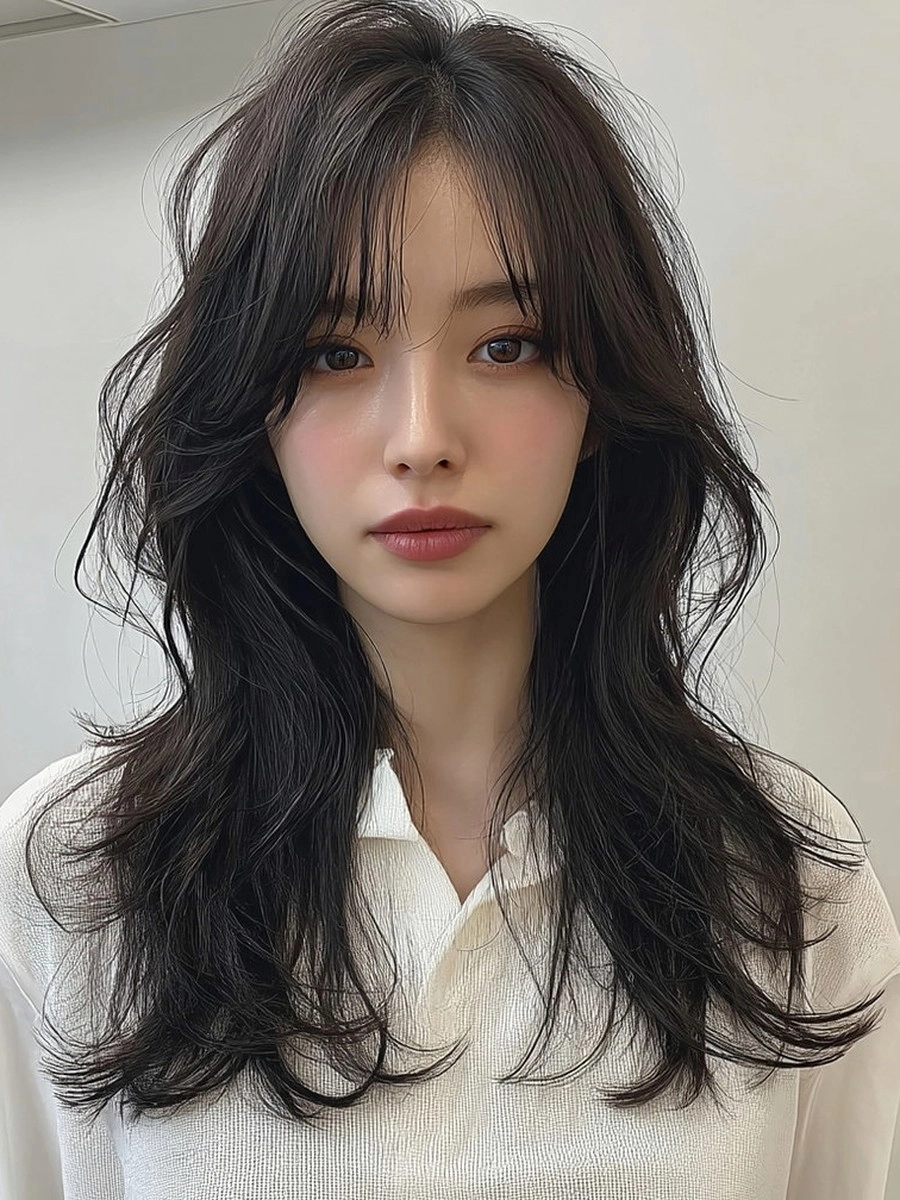 8 Chic Soft Wave Perms Korea | Korea Hair Salon 9 chic soft wave perm Korea - Style 6 at Korea Hair Salon Seoul