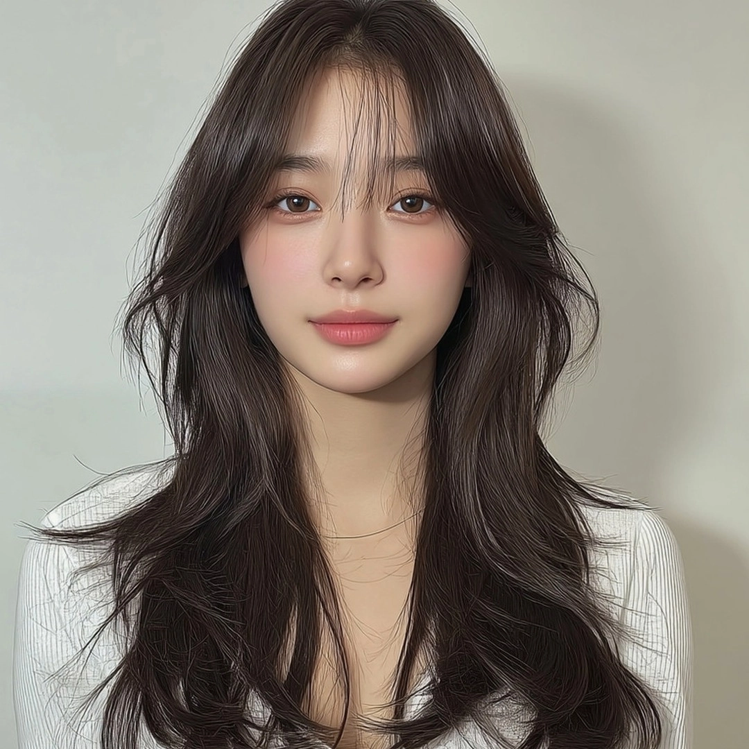 8 Elegant Feathered Layers Seoul | Seoul Hair Salon 10 elegant feathered layers Seoul - Style 7 at Korea Hair Salon Seoul