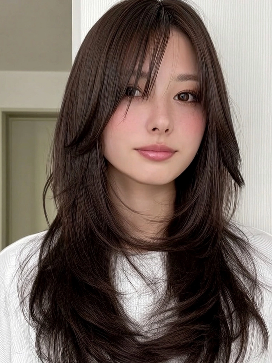 8 Elegant Hairstyles for Long Faces 2026 | Korea Hair Salon 7 elegant hairstyles for long faces 2026 - Style 4 at Korea Hair Salon Seoul