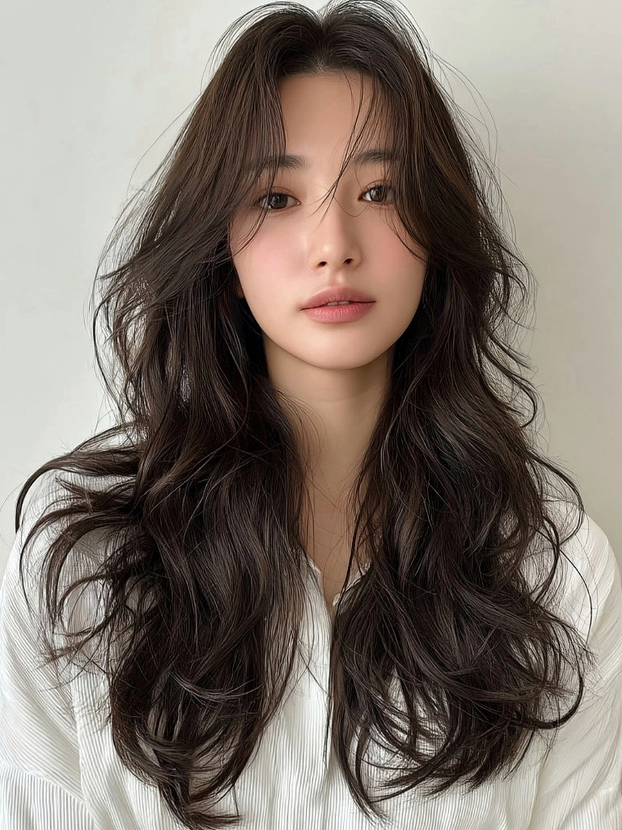 8 Elegant Hairstyles for Long Faces 2026 | Korea Hair Salon 8 elegant hairstyles for long faces 2026 - Style 5 at Korea Hair Salon Seoul
