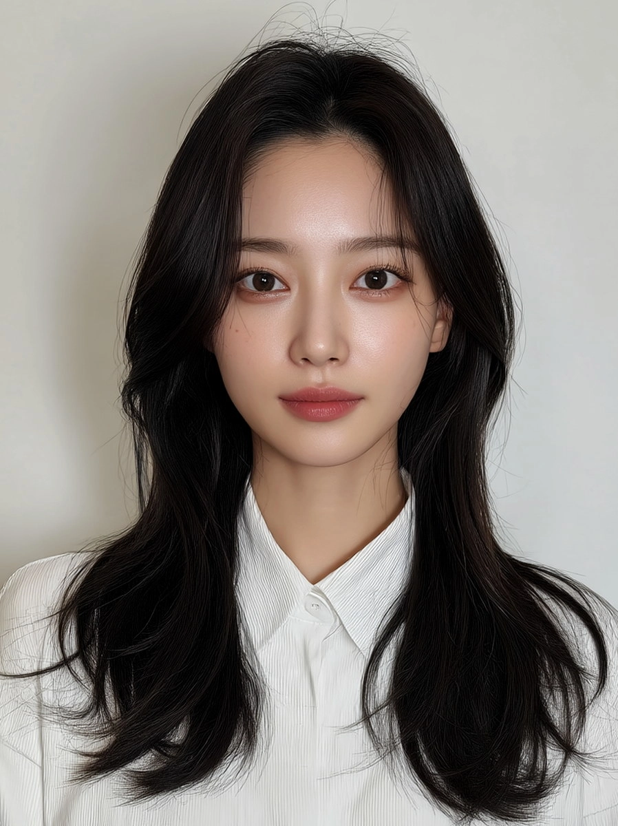 8 Elegant Hairstyles for Long Faces 2026 | Korea Hair Salon 11 elegant hairstyles for long faces 2026 - Style 8 at Korea Hair Salon Seoul