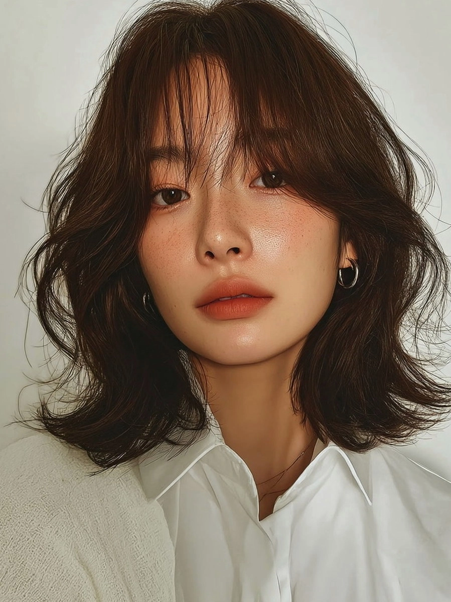 8 Elegant Korean Shag Haircuts 2026 | Korea Hair Salon 3 elegant Korean shag haircut 2026 - Style 1 at Korea Hair Salon Seoul