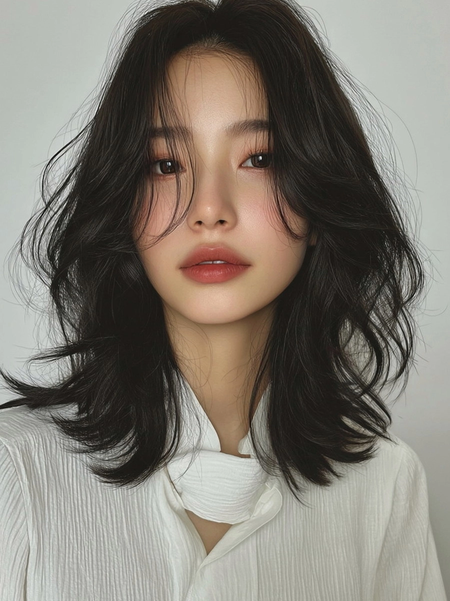 8 Elegant Korean Shag Haircuts 2026 | Korea Hair Salon 7 elegant Korean shag haircut 2026 - Style 4 at Korea Hair Salon Seoul