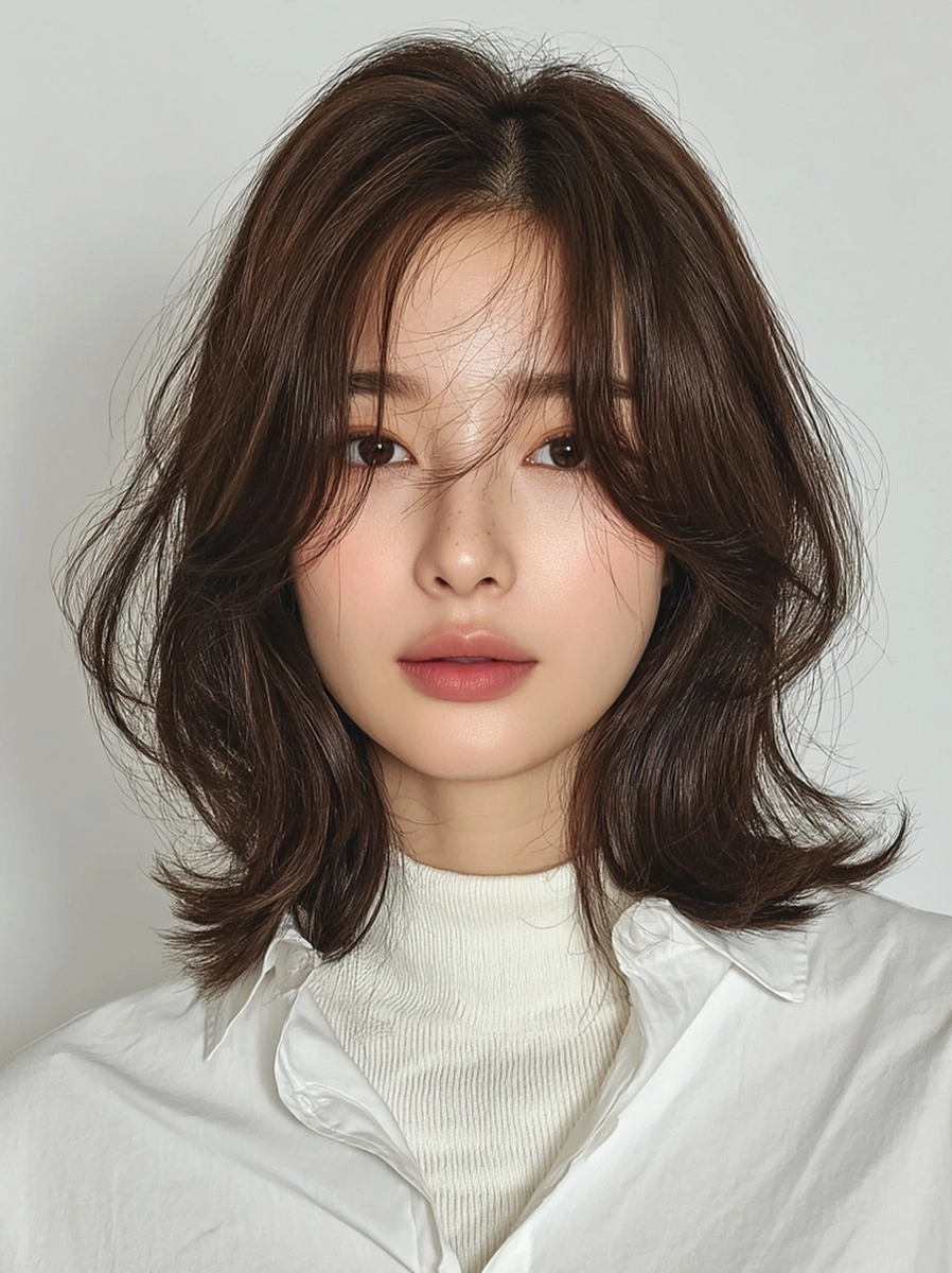 8 Elegant Korean Shag Haircuts 2026 | Korea Hair Salon 9 elegant Korean shag haircut 2026 - Style 6 at Korea Hair Salon Seoul