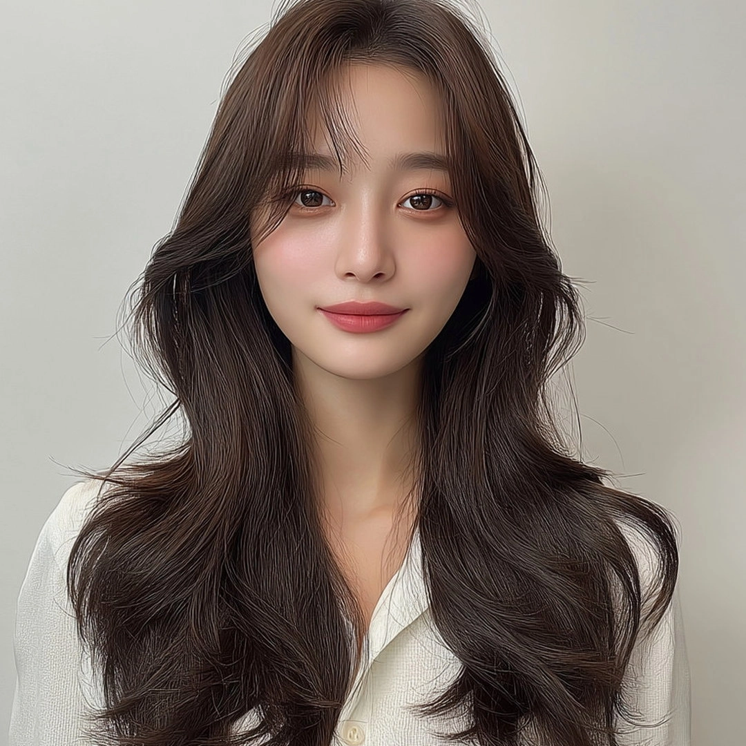 8 Elegant Korean Wave Styles 2026 | Seoul Hair Salon 10 elegant Korean wave styles 2026 - Style 7 at Korea Hair Salon Seoul
