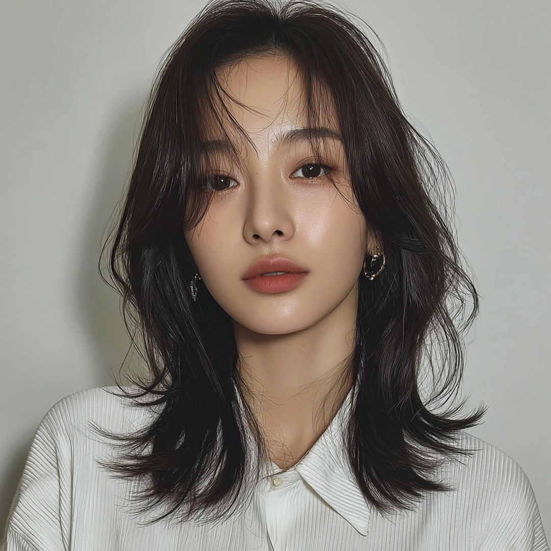 8 Elegant Layered Haircuts Seoul | Seoul Hair Salon 7 elegant layered haircut Seoul - Style 4 at Korea Hair Salon Seoul