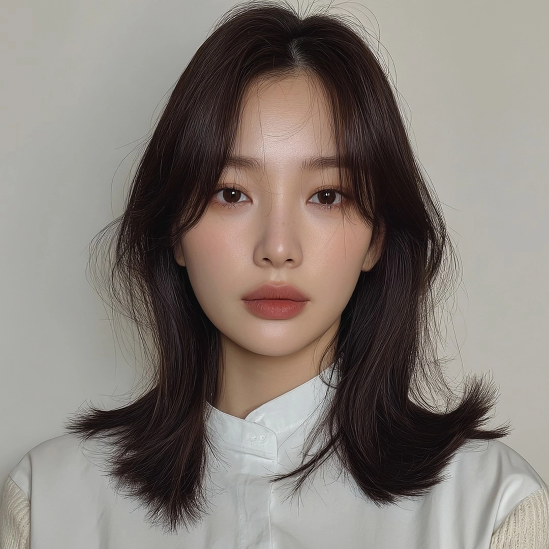 8 Elegant Layered Haircuts Seoul | Seoul Hair Salon 10 elegant layered haircut Seoul - Style 7 at Korea Hair Salon Seoul