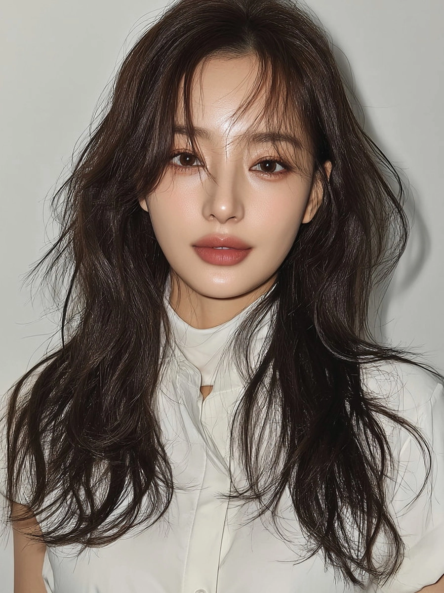 8 Elegant Layered Hairstyles 2026 | Korea Hair Salon 5 elegant layered hairstyles Korea - Style 3 at Korea Hair Salon Seoul