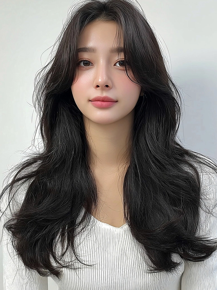 8 Elegant Layered Hairstyles 2026 | Korea Hair Salon 8 elegant layered hairstyles Korea - Style 5 at Korea Hair Salon Seoul