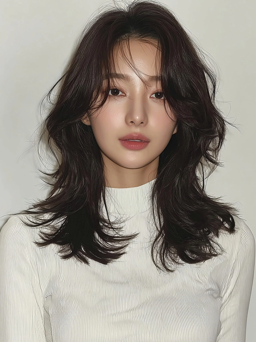 8 Elegant Layered Hairstyles 2026 | Korea Hair Salon 9 elegant layered hairstyles Korea - Style 6 at Korea Hair Salon Seoul